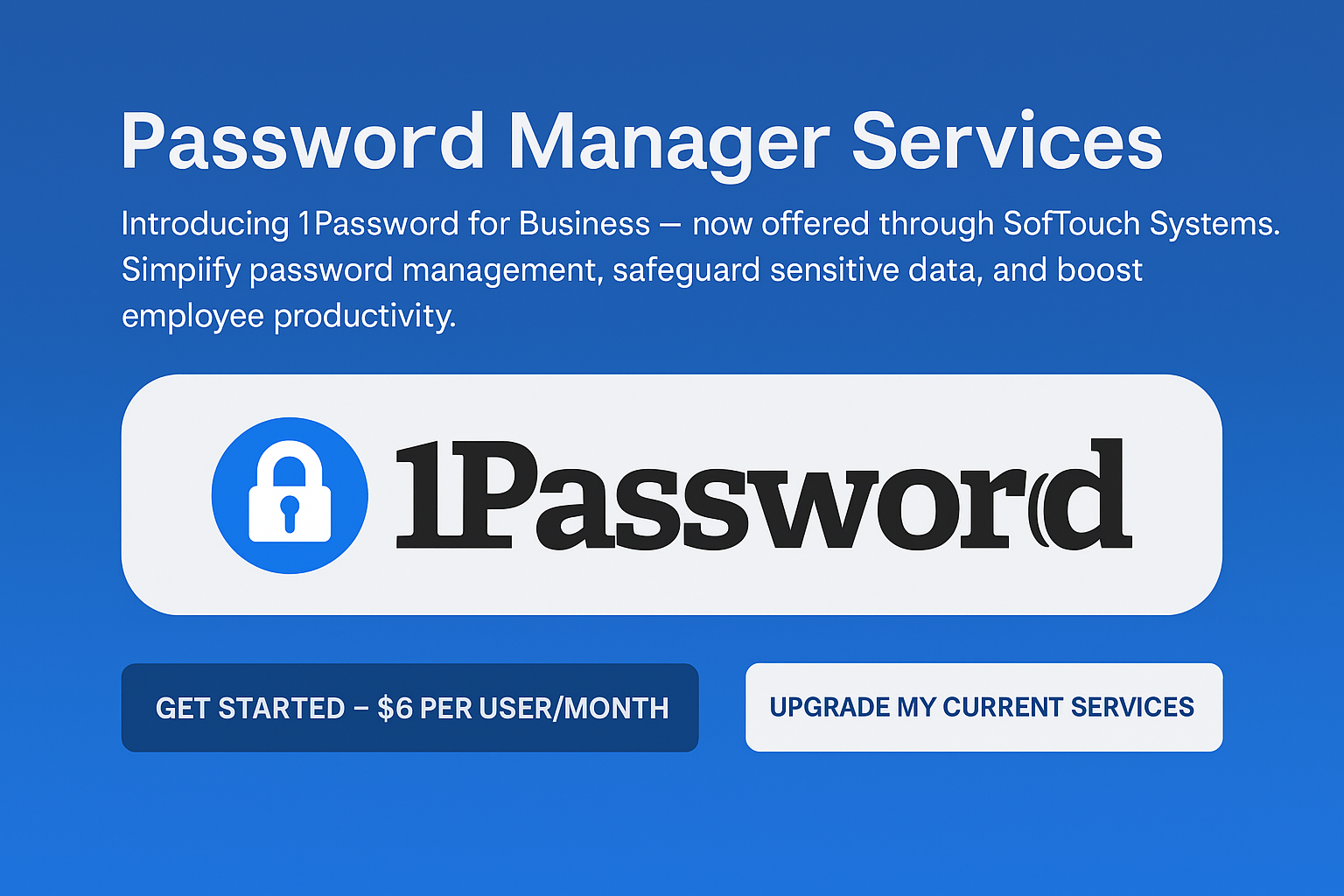 Password Manager Services ~ SofTouch Systems