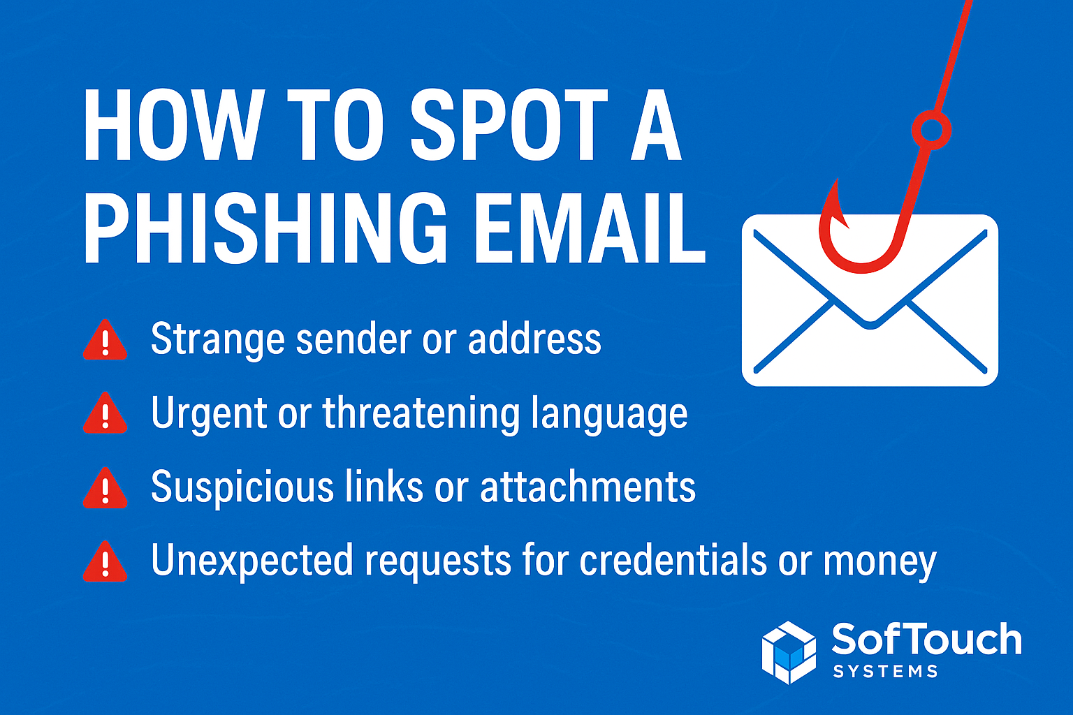 How to Spot a Phishing Email ~ SofTouch Systems